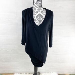 Vivienne Vivienne Tam Asymmetrical Ruched Tunic Dress